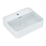 Ideal Standard lavabo à poser STRADA II avec trop-plein, avec trou pour robinet 500 x 400 x 175 mm blanc-1