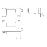 Ideal Standard Mitigeur monocommandé pour bain TONIC II AP chromé-1