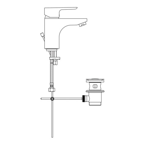 Ideal Standard Mitigeur monocommandé pour lavabo 145 CERAPLAN III chromé