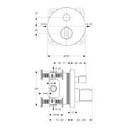 Ideal Standard Mitigeur thermostatique de bain NEON UP chromé-2