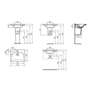 Ideal Standard Möbelwaschtisch TONIC II 615 x 490 mm weiß-4