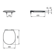 Ideal Standard Siège de WC CONNECT AIR avec couvercle Softclosing (Wrapover) blanc