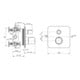Ideal Standard thermostat de bain TONIC II UP kit 2 sécurité intrinsèque selon DIN EN 1717 chrome-4