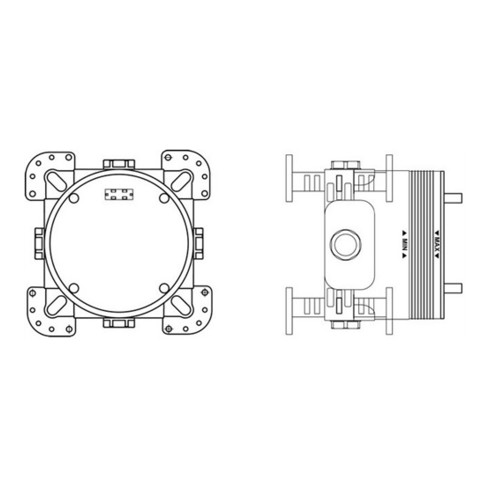 Ideal Standard UP-Bausatz 1 EASY-Box für Bade-, Brausearmaturen, Einzelthermostate