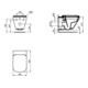 Ideal Standard Wand-Tiefspül-WC TONIC II 355 x 560 x 350 mm, ohne Spülrand weiß-4