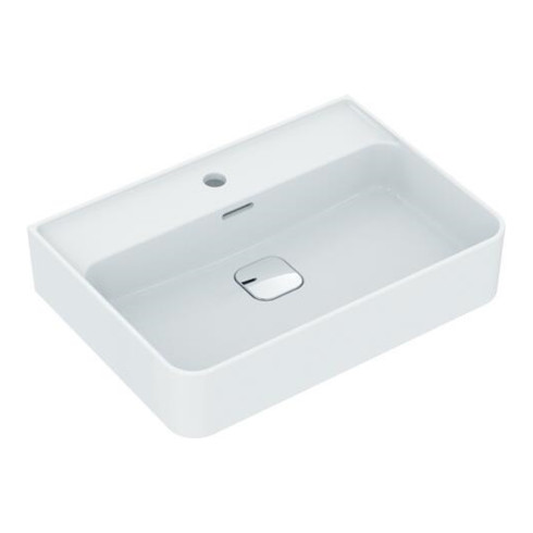 Ideal Standard Waschtisch STRADA II 1 Hahnloch, Unterseite geschliffen 600 x 430 x 170 mm weiß