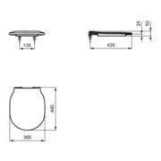 Ideal Standard WC-Sitz CONNECT AIR mit Deckel Softclosing (Wrapover) weiß