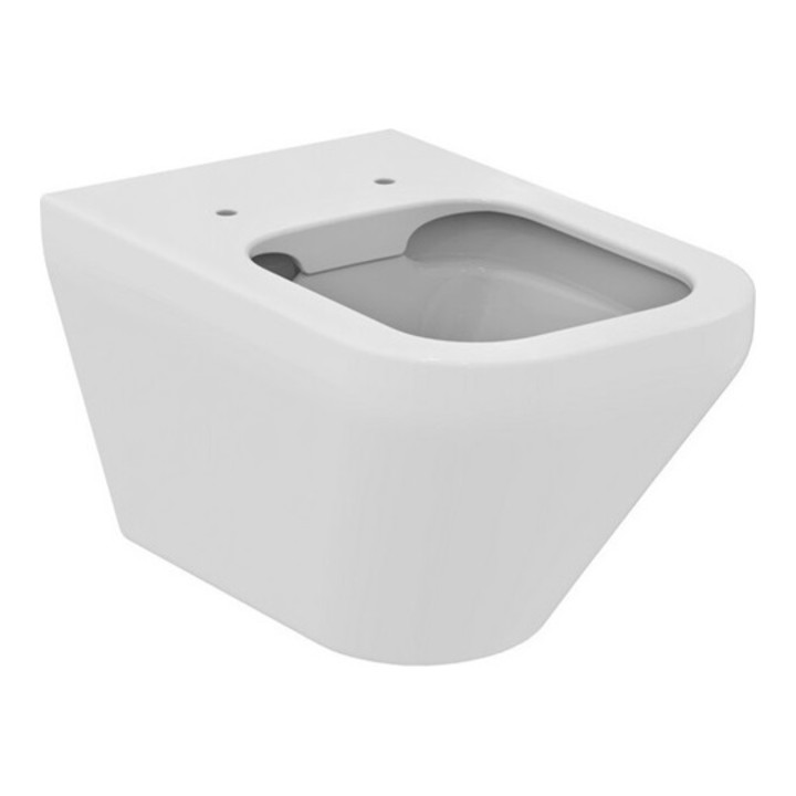 Ideal Standard WC suspendu à chasse d'eau basse TONIC II 355 x 560 x 350 mm, sans bord de rinçage blanc