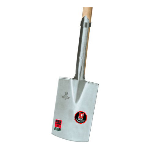 Idealspaten Baumschulspaten Ideal extrastarkes Blatt + Stiel Hickory mit Tritt