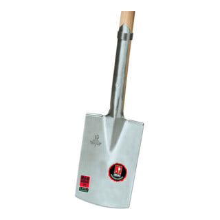 Idealspaten Baumschulspaten Ideal extrastarkes Blatt + Stiel Hickory mit Tritt