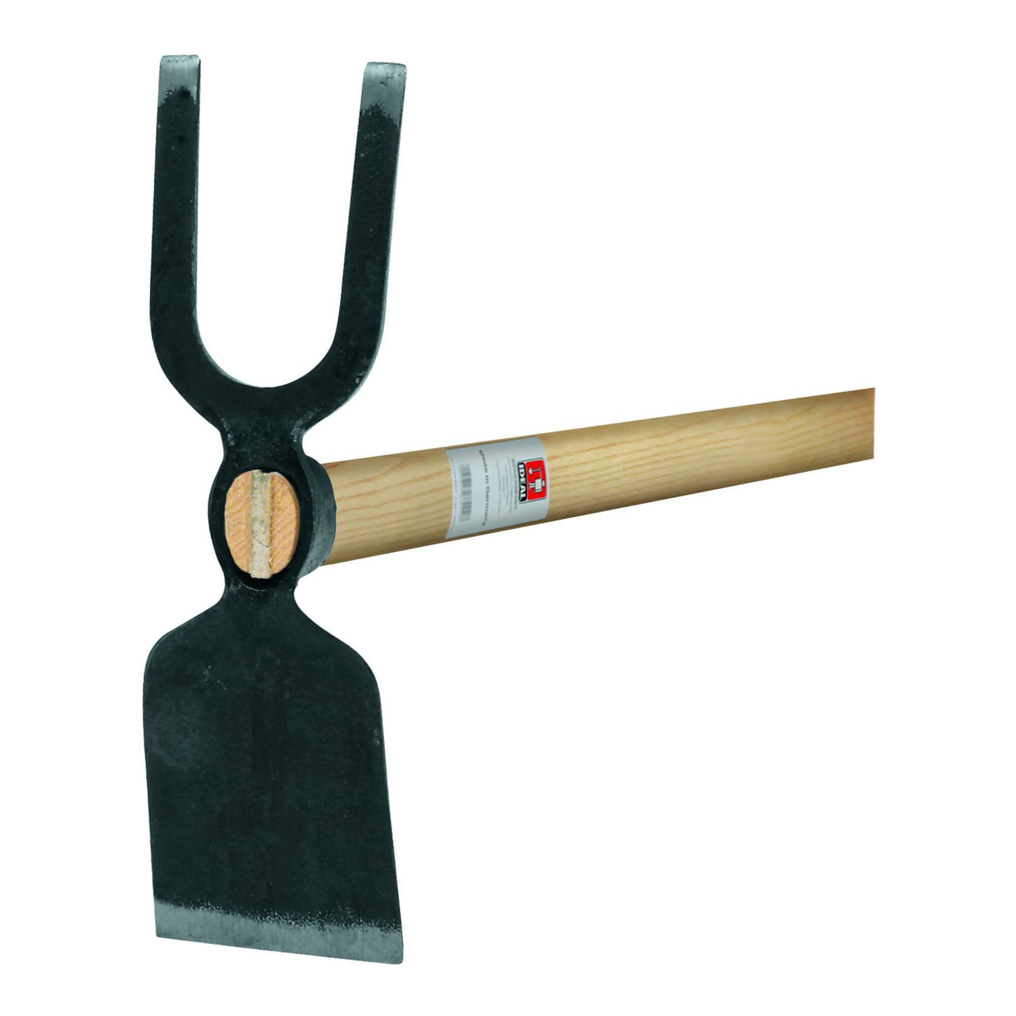 Idealspaten Gartenhacke mit Breitblatt 2 stumpfe Zinken + geschmiedet