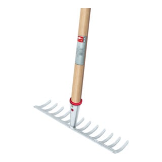 Idealspaten Profi-Gartenrechen Silber