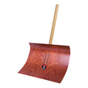 Idealspaten Râteau à neige 350 x 550 mm en bois pressé avec manche en bois dur