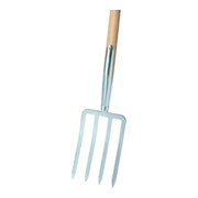 Idealspaten Spatengabel Pionier Bajonettzinken silber-1