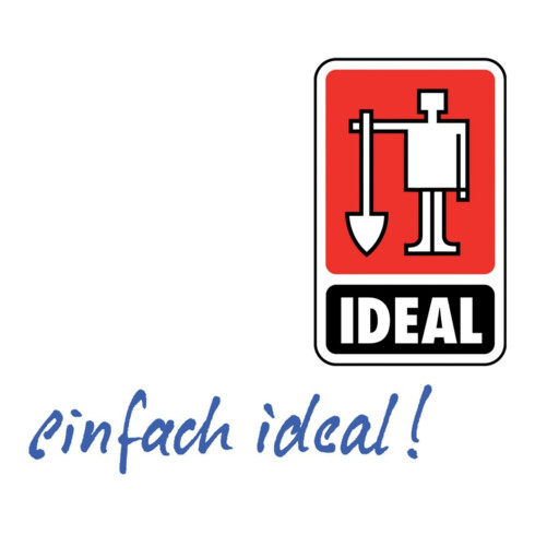 Idealspaten Spatenschaufel Ideal klein schwarz + Wellenschliff Esche