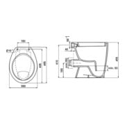 IDS Stand-Flachspül-WC EUROVIT 360x465x455mm weiß-1