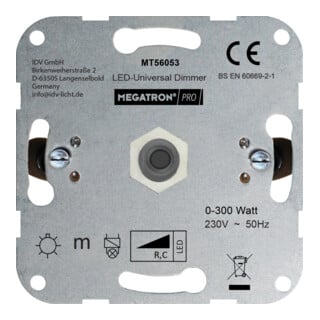 IDV Dimmer MT56053 ohne Abdeckung 0-300W