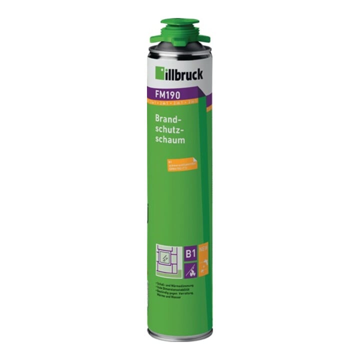 Illbruck 1K-Brandschutzschaum FM190 750 ml B1 grau m.Einweghandschuhe