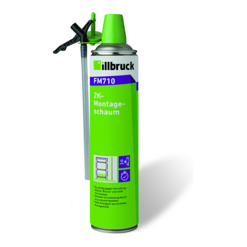 Illbruck 2K-Montageschaum FM710 400 ml B2 grün m.Einweghandschuhe Dose