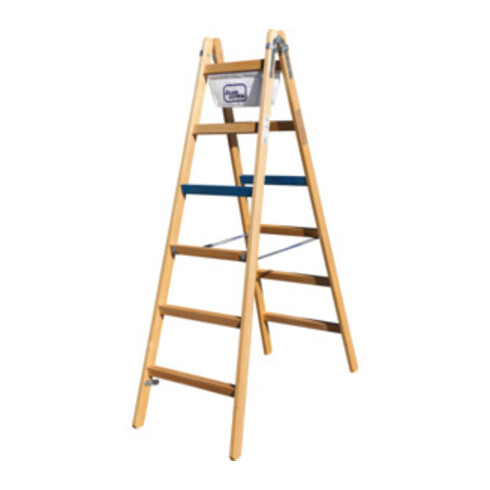 ILLER-LEITER Breitsprossenstehleiter Professional 2x4 Sp. 1104-7