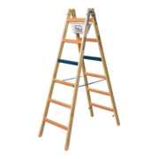 ILLER-LEITER Breitsprossenstehleiter Professional 2x8 Sp. 1108-7-3