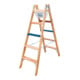 ILLER-LEITER Holz Stufen Stehleiter ERGO Plus 2x10Stufen 2110-7-1