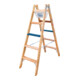 ILLER-LEITER Holz Stufen Stehleiter ERGO Plus 2x5 2105-7-1