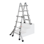 ILLER-LEITER Teleskopleiter Levelmaster 4x5 Spross.+Ausleger 64215-3