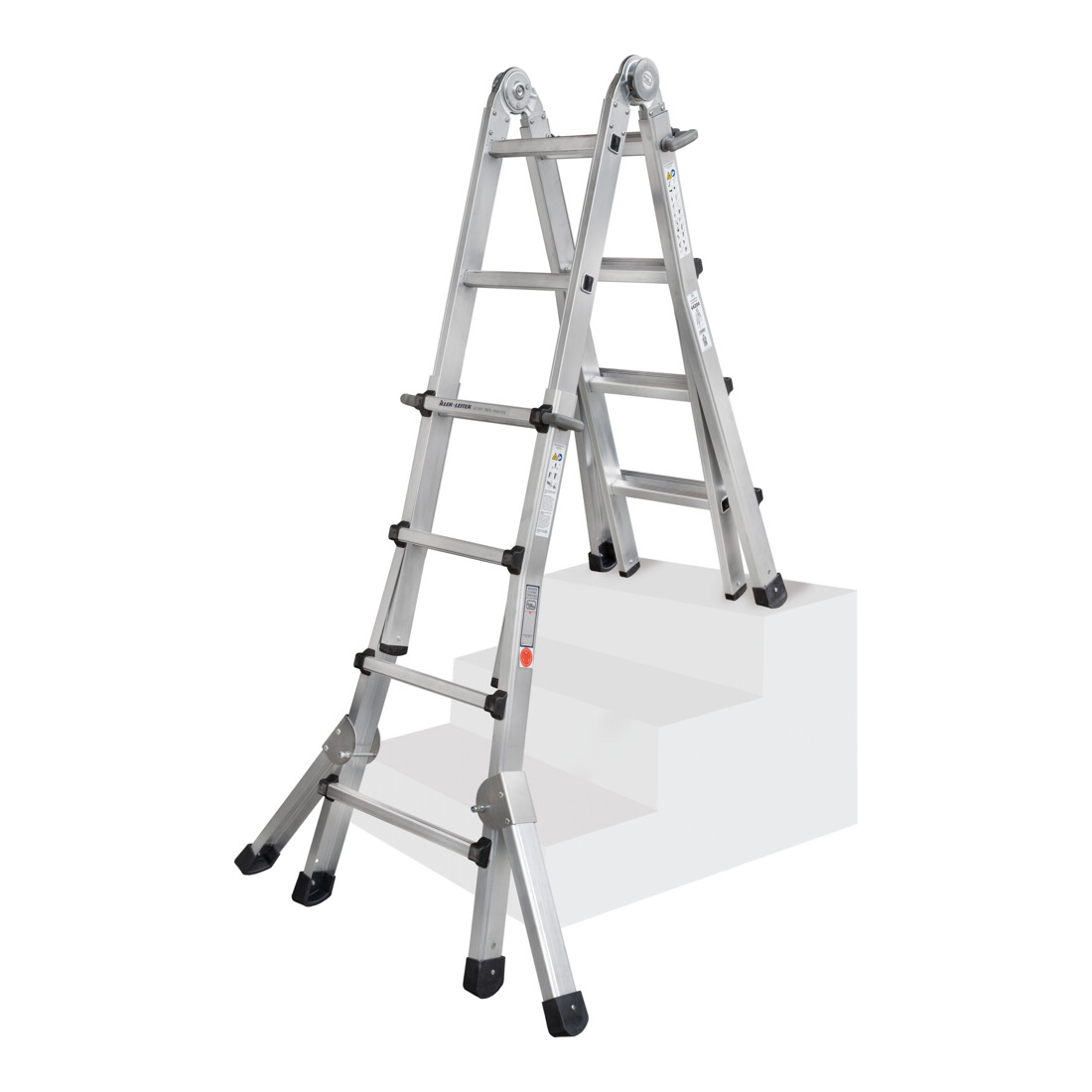 ILLER-LEITER Teleskopleiter Levelmaster 4x5 Spross.+Ausleger 64215