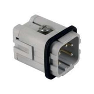 ilme Stifteinsatz CKSM 04 4P+PE 400 V 10 A Thermoplast Silberkontakt