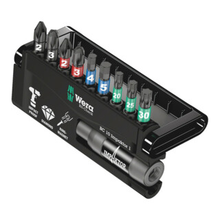 Impacteur DC Wera 8740/51/55/67-9/IMP Bit-Check, taille 5, longueur 10 mm