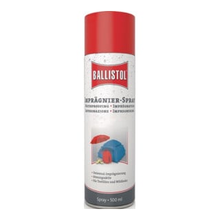 Imprägnierspray Pluvonin f.Natur-/Kunstfasern,Leder 500ml Spraydose BALLISTOL