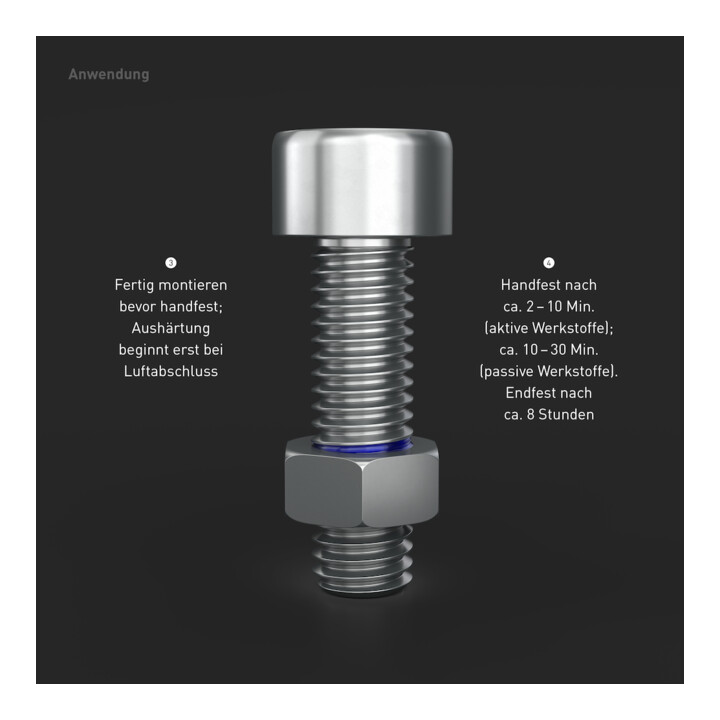 INBUS® 79560 Schraubensicherung mittelfest, 40g — Made in Germany