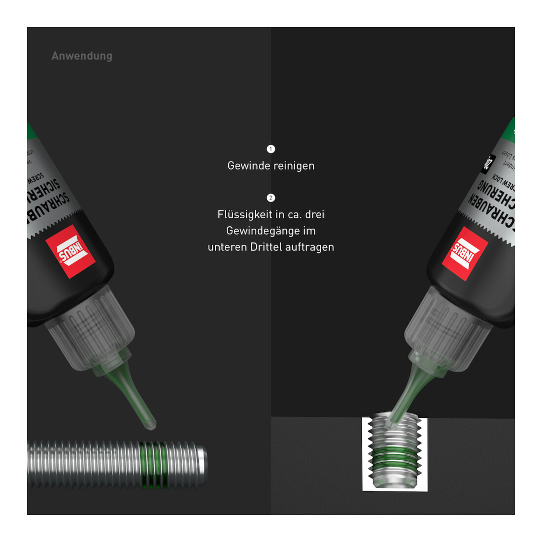 INBUS® 79680 Schraubensicherung hochfest, 20g — Made in Germany