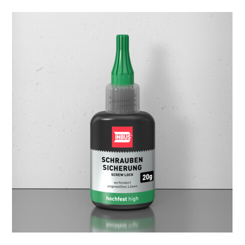 INBUS® 79680 Sécurisateur de vis haute résistance, 20g — Fabriqué en Allemagne