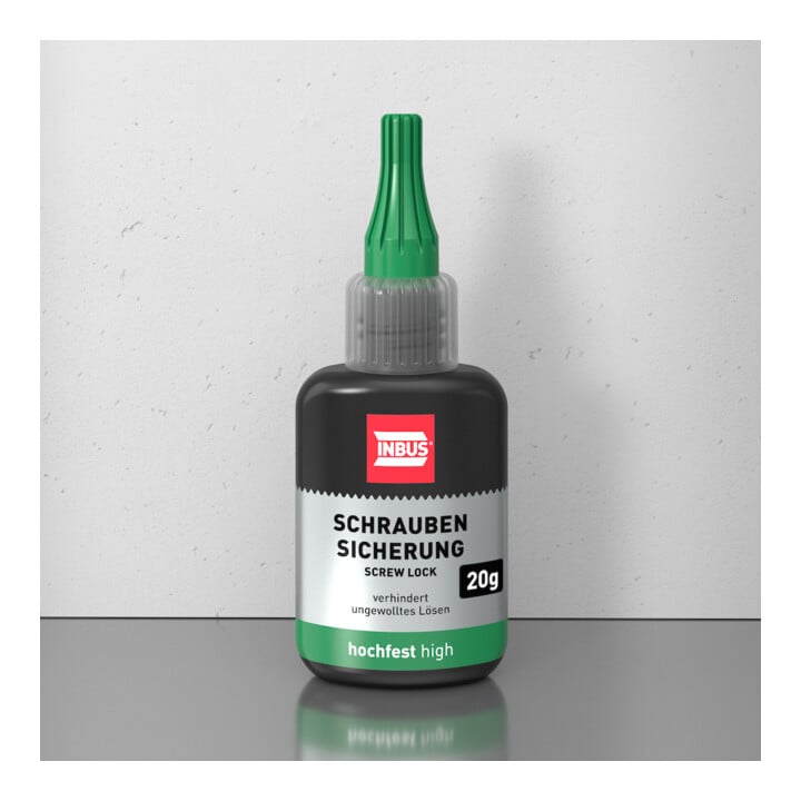 INBUS® 79680 Sécurisateur de vis haute résistance, 20g — Fabriqué en Allemagne