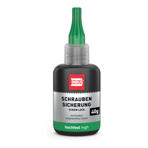 INBUS® 79680 Sécurisateur de vis haute résistance, 40 g — Fabriqué en Allemagne