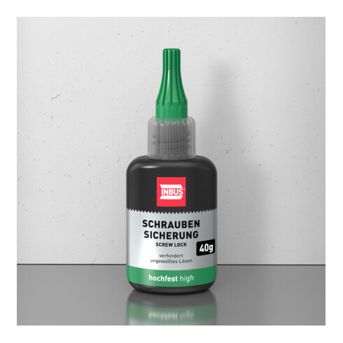 INBUS® 79680 Sécurisateur de vis haute résistance, 40 g — Fabriqué en Allemagne