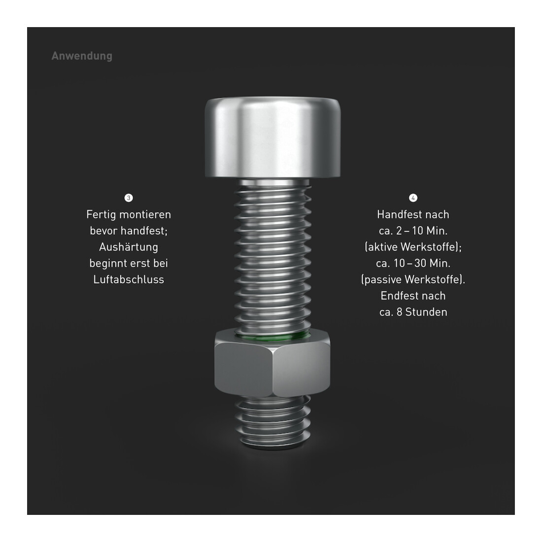 INBUS® 79680 Sécurisateur de vis haute résistance, 40 g — Fabriqué en Allemagne