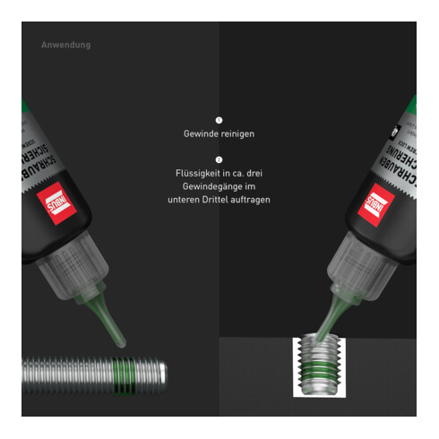 INBUS® 79680 Sécurisateur de vis haute résistance, 40 g — Fabriqué en Allemagne