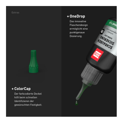 INBUS® 79680 Sécurisateur de vis haute résistance, 40 g — Fabriqué en Allemagne