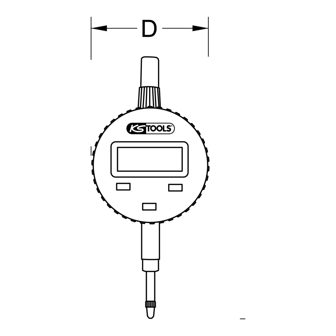 Indicateur numérique de précision KS Tools 0-10mm