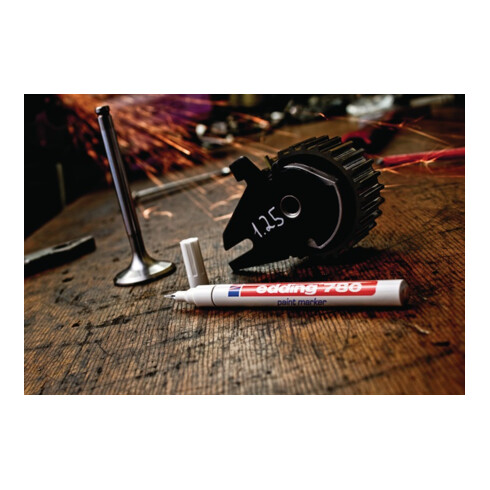 Industrie-Lackmarker 780 gold Strich-B.0,8mm Rundspitze EDDING