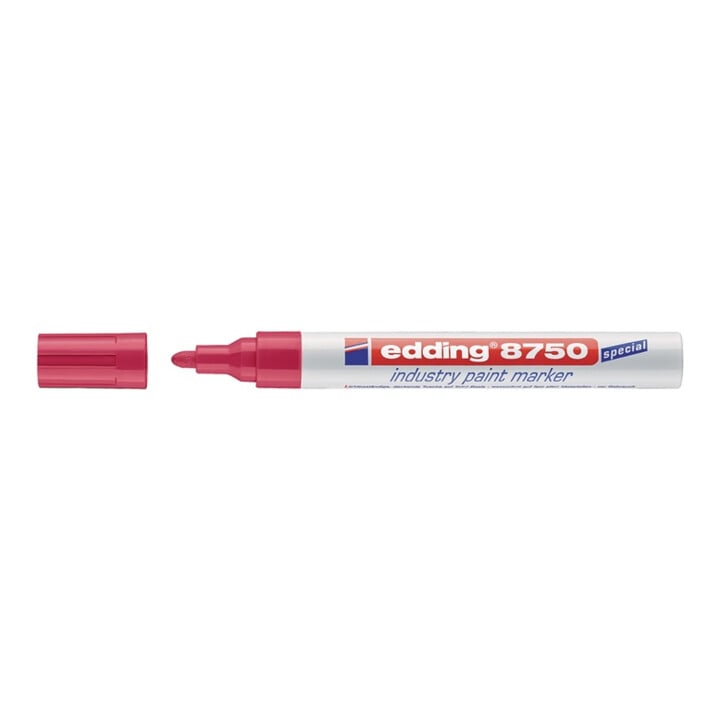 Industrie-Lackmarker 8750 rot Strich-B.2-4mm Rundspitze EDDING