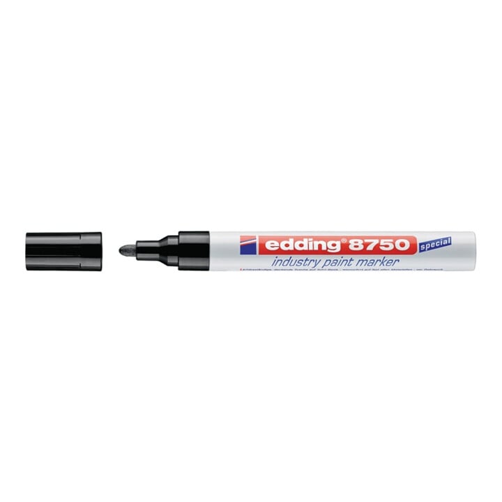 Industrie-Lackmarker 8750 schwarz Strich-B.2-4mm Rundspitze EDDING