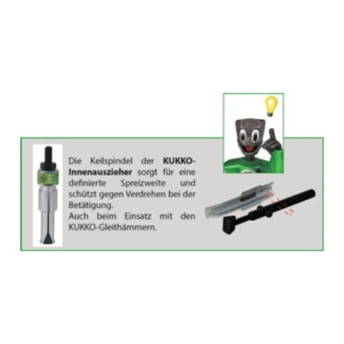Innenauszieher 21-00 f.Bohrungen D.6-10mm KUKKO