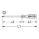 Outils KS Tournevis en acier inoxydable, POZIDRIV-3