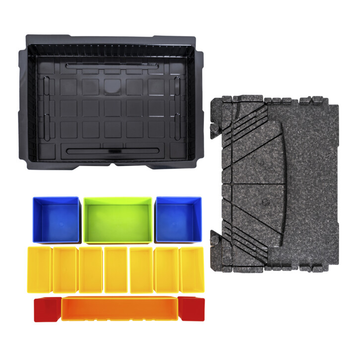 Insert compartimenté STIER pour Systainer I T-LOC avec plateau-couvercle