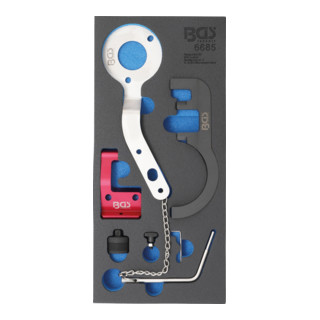 Insert de servante d'atelier 1/3 : Coffret de calage pour BMW/MINI 1.5 & 2.0 Diesel Kraftmann