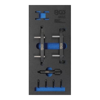 Insert de servante d'atelier 1/3 : Coffret de calage pour Jeep 3,0 V6 Diesel 9 pièces BGS